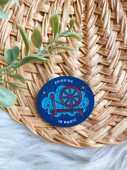 Spinning is Magic Enamel Pin | Shellican Collab | M&Y Craft Room Exclusive