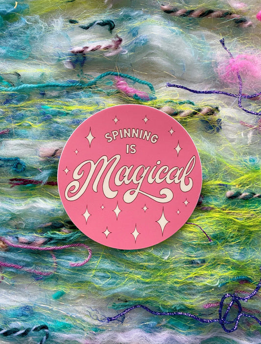 Spinning Is Magical Sticker