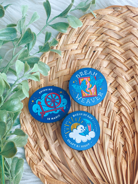 Spinning is Magic Enamel Pin | Shellican Collab | M&Y Craft Room Exclusive