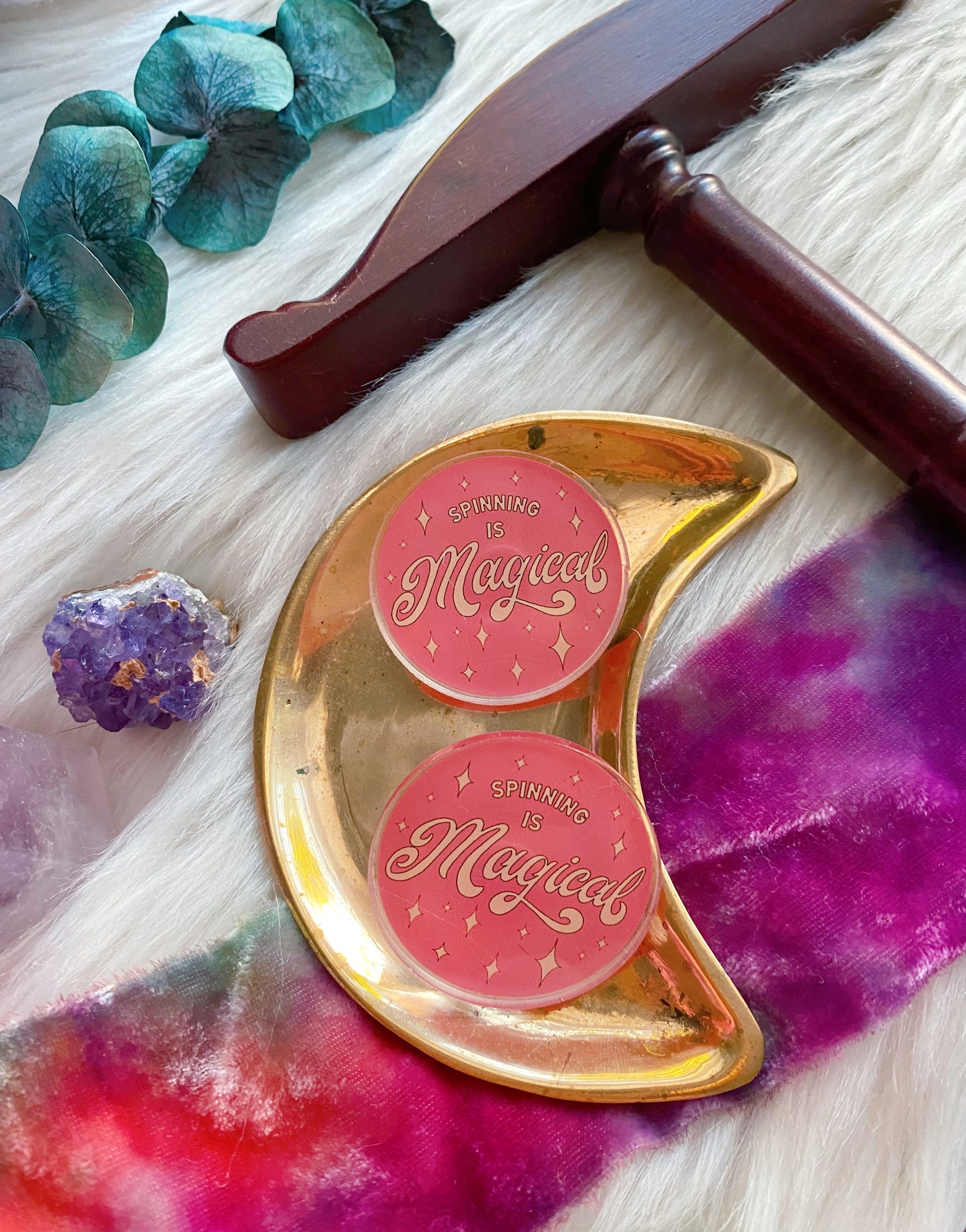 Spinning is Magical Acrylic Pins